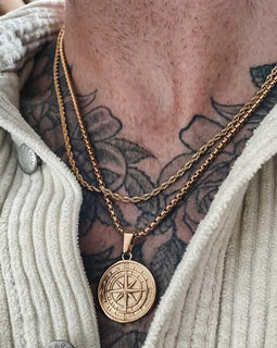 Men's Compass Necklaces