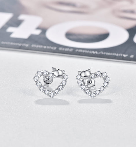 Heart Stud Earrings