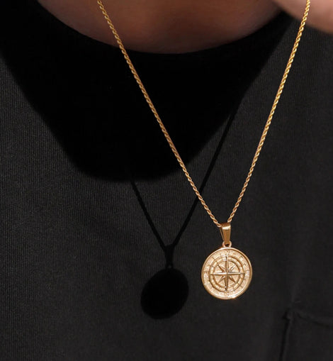 Men's Compass Necklaces