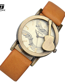 Women Fashion Tuitar Music Casual Watch