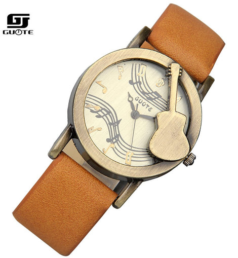 Women Fashion Tuitar Music Casual Watch