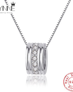 Rotatable Round Pendant Necklace