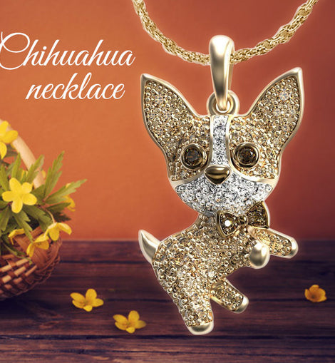 Chihuahua Dog Necklace Pendant