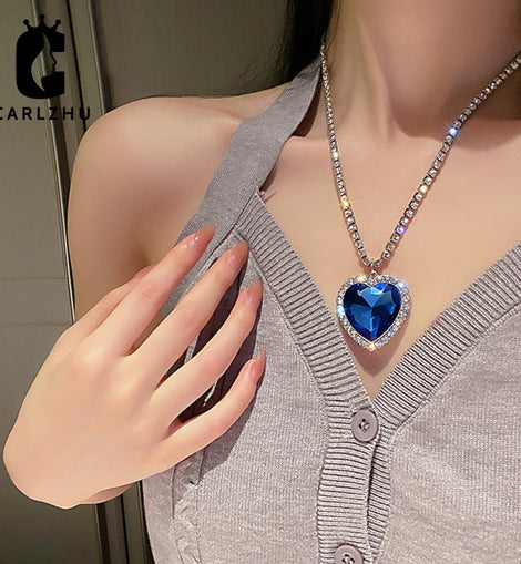 Titanic Heart Of Ocean Necklace